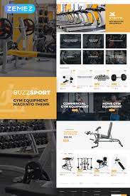 buzzsport gym equipment magento theme templatemonster magento themes gym equipment gym