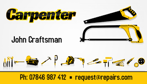 Carpenter Business Card Template Postermywall