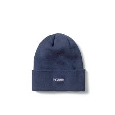 Made from 100% virgin wool. Filson Wool Cuff Cap Navy 60 00