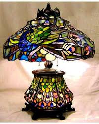 Peacock Tiffany Stained Glass Lamp 199 Tiffany Lamps Stained Glass Table Lamps Stained Glass Lamps
