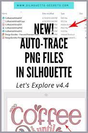 New Autotrace Png Files In Silhouette Silhouette Tutorials Silhouette Cameo Tutorials Let It Be