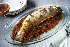 Bourtheto Garlicky Fish Leek Stew Recipe Whole Fish Recipes Greek Recipes Fish Entrees