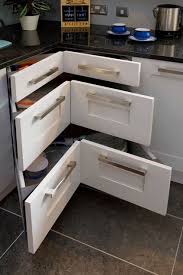 Glenvale Kitchens Alternative To A Lazy Susan For Corner Cabinets Very Cool Idea For Sma Kitchen Remodel Small Kitchen Corner Storage Corner Kitchen Cabinet