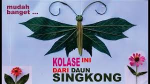 Gambar tersebut bisa anda unduh langsung, caranya silahkan klik pada gambar atau. Cara Membuat Kolase Kupu Kupu Dari Daun Singkong Youtube