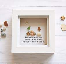 Sea Glass Art Pebble Art Friends Like Stars Best Friend Etsy Sea Glass Art Pebble Art Friends Pebble Art