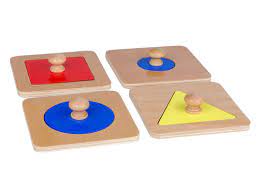 Montessori materials insets single shape puzzles toddler preschool toys. Shape Puzzles Individual Set Of 4 Online Shop