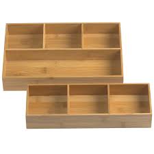 wood drawer organizer bamboo drawer