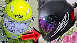 Automotive spray paint is one of the best things that you should consider using when it comes to painting your own motorcycle, as it can be bought at almost every most people use paint in their diy projects, so you can apply several layers until you reach your desired color. How To Spray Paint Helmet At Home Diy Best And Easy Way Youtube Painted Bike Helmet Paint Bike Helmet Paint