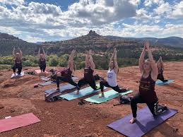 Friday night yoga flow at the farm. Sedona Yoga Retreat