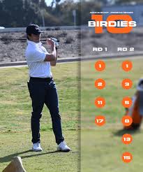Adam Elshamy was off to a hot start at the Sonoma State Invite yesterday!  He's tied for third heading into day two! #onetigermanystripes🐅🧡