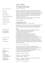 Maintenance engineer/ installation technician resume. It Support Technician Cv Sample Job Description Cvs Curriculum Vitae Customer Service