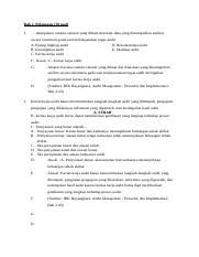 Ai Uts K2 Bab 2 Pelaporan 10 Soal 1 U2026 Merupakan Catatan Catatan Yang Dibuat Dan Data Data Yang Dikumpulkan Auditor Secara Sistematis Pada Saat Course Hero