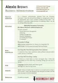 business administration resume examples