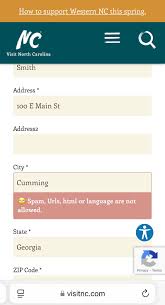 My town Cumming is a banned word per North Carolina Tourism : rGeorgia
