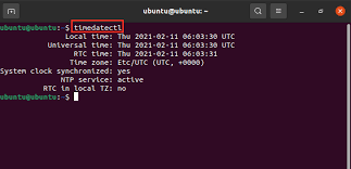 The graph above shows that there is no clock change in utc during 2021. Setup Or Change Time Zone Using Set Timezone Command Linux Hint