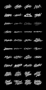 1 2 3 4 5 6 7 8 9 10. Lettering Set 8 On Behance Tattoo Lettering Fonts Lettering Cursive Bubble Letters