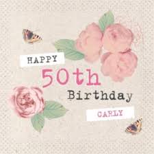 Maybe you would like to learn more about one of these? Cream With Roses Personalised Happy 50th Birthday Card Moonpig