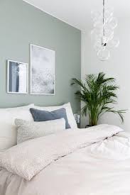 Gjesterom I Minty Breeze Bluebedroom In 2020 Calming Bedroom Colors Relaxing Bedroom Colors Bedroom Wall Colors
