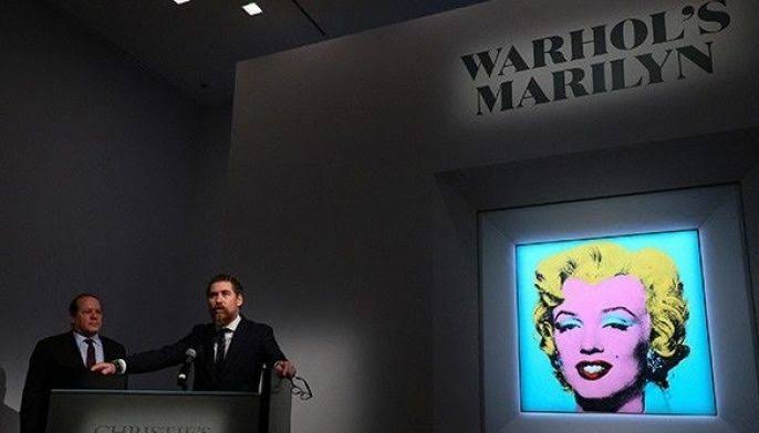 Andy Warhol's Marilyn Monroe portrait sold for a record $195 million
