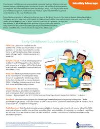 The division of child care is responsible for all child care provider support and the division of family support helps clients apply for the program. Early Childhood Education Defined By Kidsnow Issuu