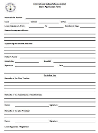 Leave application for school, office, job, and others. Iisj Reporters Leave Application Form For Students For Facebook