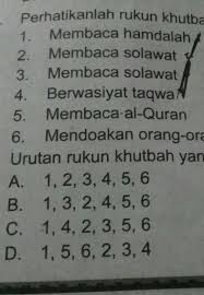Hal hal yang membatalkan wudhu. Urutan Rukun Khutbah Yang Benar Adalah Brainly Co Id
