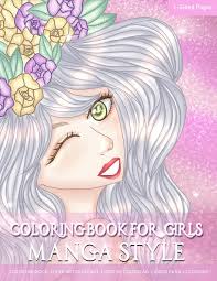 New year's day 2019 drawing and coloring pages. Amazon Com Coloring Book For Girls Manga Style Coloring Pages For Girls Featuring Cute Manga And Anime Style Coloring Book Designs For Stress Relief Relaxation Mindfulness And Boost Creativity 9781089035329 Studio Blondea