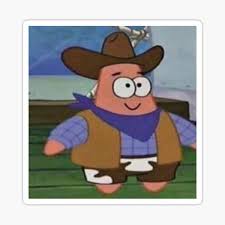 Please contact us if you want to publish an aesthetic cartoon wallpaper on our site. Cowboy Patrick Stickers Redbubble