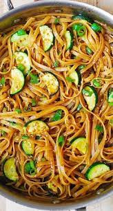 Spicy Thai Zucchini Noodles With Toasted Sesame Seeds Zucchini Noodles Zucchini Pasta Recipes Food