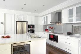 You'll love this soft touch material on your cabinets and counters. Gloss Kitchen Design Ideas