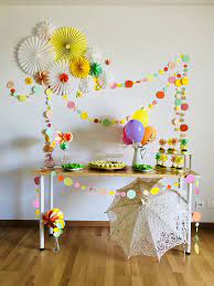 Simple Flower S Theme Birthday At Home Birthday Decorations At Home Birthday Theme Decoration Simple Birthday Decorations