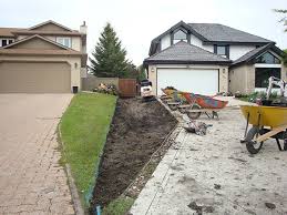How to grade a yard. Regrading To Improve Drainage From Back Yard The Lawn Salon
