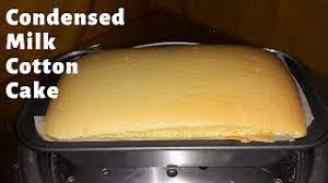 See recipes for cotton sponge cake with condensed milk too. Condensed Milk Cotton Cake 5 Ingredients Youtube