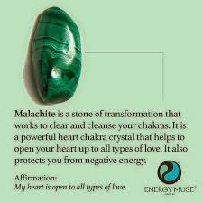Malachite Stone Of Transformation Crystals Energy Crystals Healing Stones