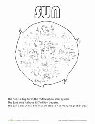 Sun Coloring Page Worksheet Education Com Sun Coloring Pages Earth And Solar System Coloring Pages