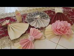 طي المناديل الورقية للخطوبات والمناسبات بطرق سهلة و شيك لإبهار ضيوفكم youtube ribbon slides napkin folding tea party