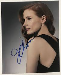 Jessica Chastain Photo dédicacée brillante dédicacée 8 x 10