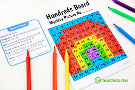 The ladybug mystery picture in these photos is a level (a) puzzle: 32 Awesome Printable Hundreds Board Mystery Picture Task Cards