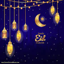 Eid is a religious holiday celebrated by muslims all. Create Eid Mubarak Wishes Card With Name Create Custom Wishes