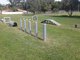 Light weight aluminum frame with rubberized surfaces. Dog Park Archives Replas