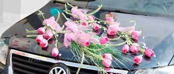 Image result for svatební  výzdoba auta
