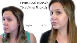 Whether you're covering up gray, changing your look or. Toning Blonde Hair From Cool To Warm Toned Youtube