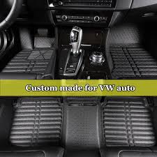 Double Layers Car Floor Mat With Leather Coil Mats Floor Carpet For Vw Golf Touran Tiguan Jetta Passat Cc Sci Car Floor Mats Waterproof Rug Waterproof Flooring