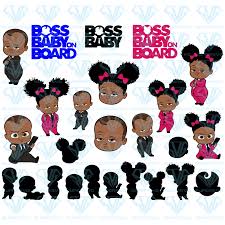 Black Boss Baby Boy Svg Boss Baby Afro Boss Baby Bundle Svg Files For Silhouette Files For Cricut Svg Dxf Eps Png Instant Download In 2020 Boss Baby Baby Bundles Baby Afro