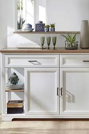 H50 x b107 x t40cm farbe: Weisses Sideboard Vronata Mit Zwei Schubladen In 2020 Sideboard Weiss Sideboard Wohnzimmer Kommode