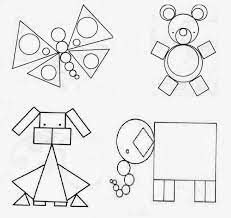 Mariposa Para Colorear Con Figuras Geometricas Novocom Top