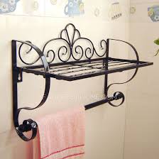 Shop with afterpay on eligible items. Black Rustic Wrought Iron Bathroom Shelves Hotel Towel Bars