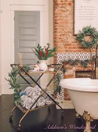 Your bar cart is not only functional, but it is a fashionable way to display your gorgeous bar on your bar cart, you want to show off the best of the best. Two Ways To Style A Bar Cart Bathroom Accessory Hot Chocolate Bar Addison S Wonderland