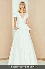 Women S Nouvelle Amsale Nic Taffeta Wrap Ballgown Size Ivory Ball Gowns Wrap Wedding Dress Bridal Dresses