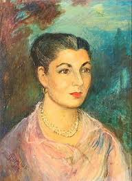 Portrait of Naomi Harris Saffer by David Davidovich Burliuk